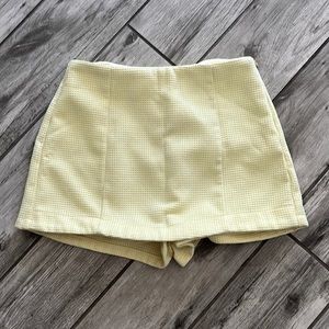 Yellow Mini Skort
